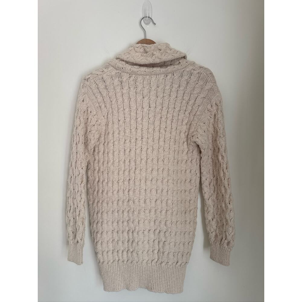 Anthropologie Pilcro Cable-Knit  Oversized Slouchy Cardigan in Cream XXS - Picture 8 of 10